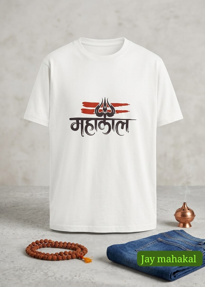 Lord Shiva Mahakal / namah shiva / har har mahadev T-Shirt | Breathable Cotton