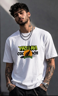 : CJP Cockroach Janta Party Oversized Cotton Streetwear T-Shir / Printed Meme T-Shirt